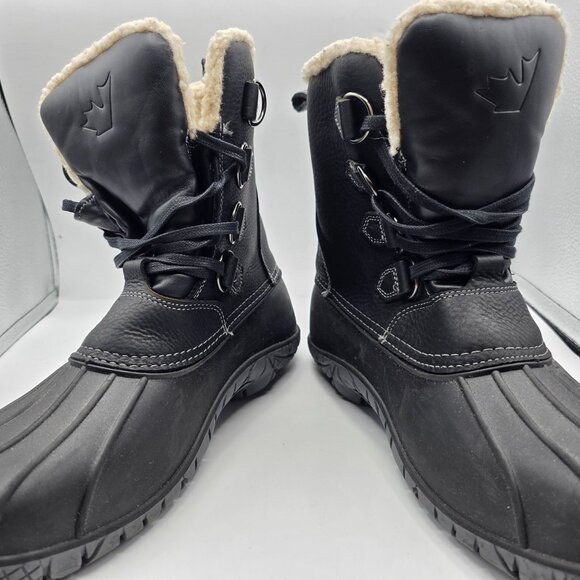 Baffin Yellowknife Mens Size 11 Black Boots Outdoors Winter Casual Comfort - Picture 3 of 13